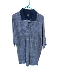 Dockers Golf Blue Paid Polo Shirt